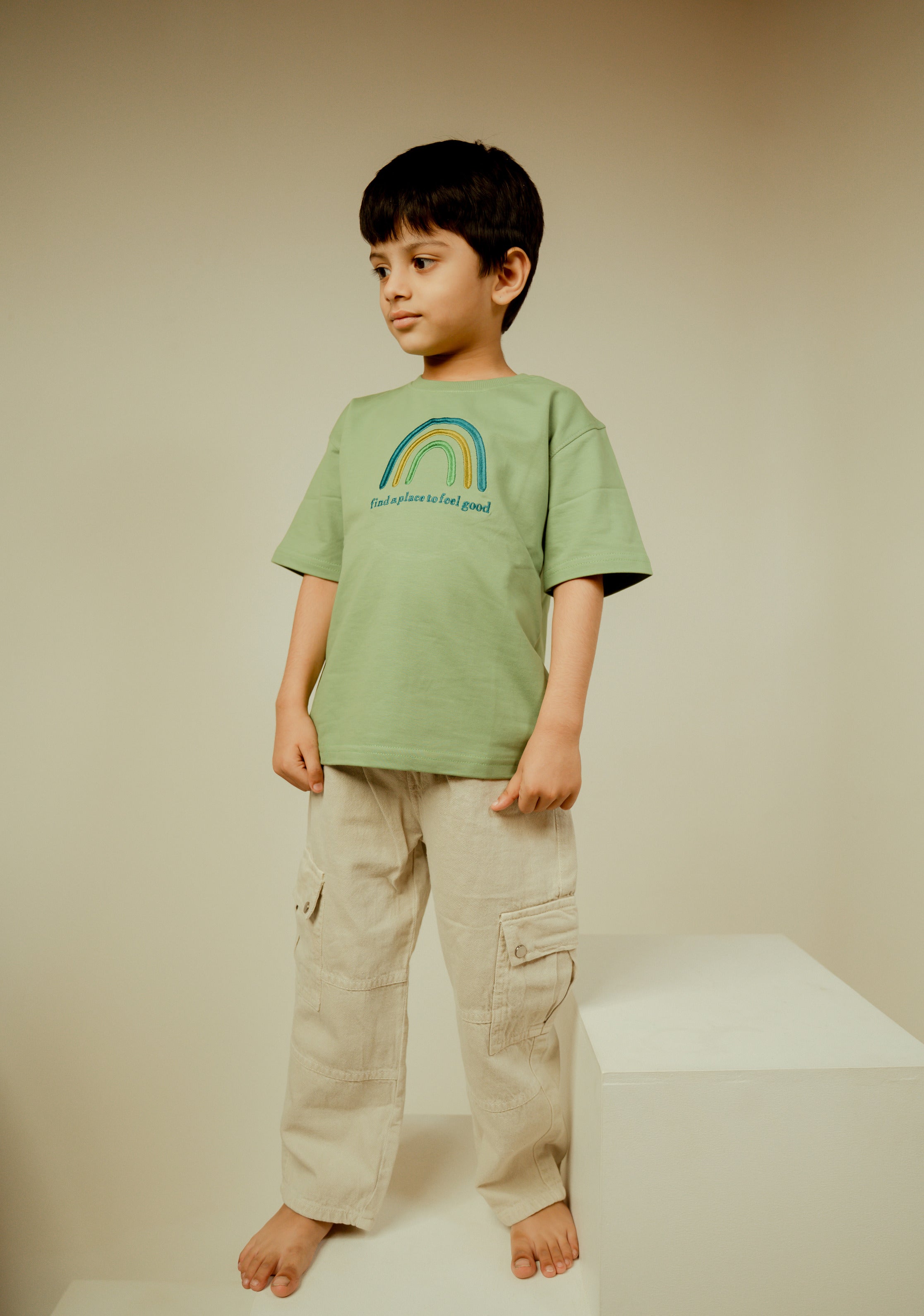 Rainbow Tshirt Green