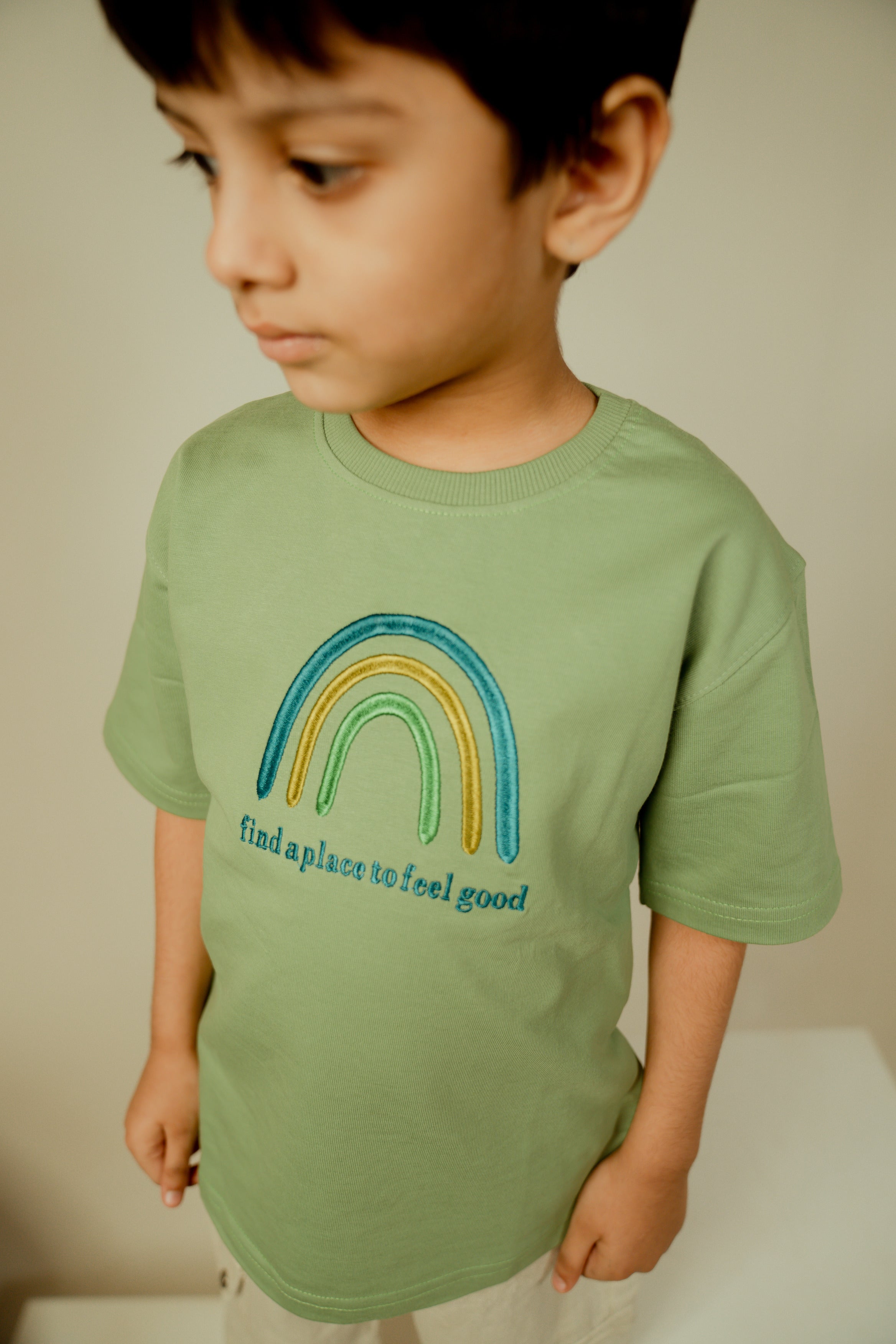 Rainbow Tshirt Green