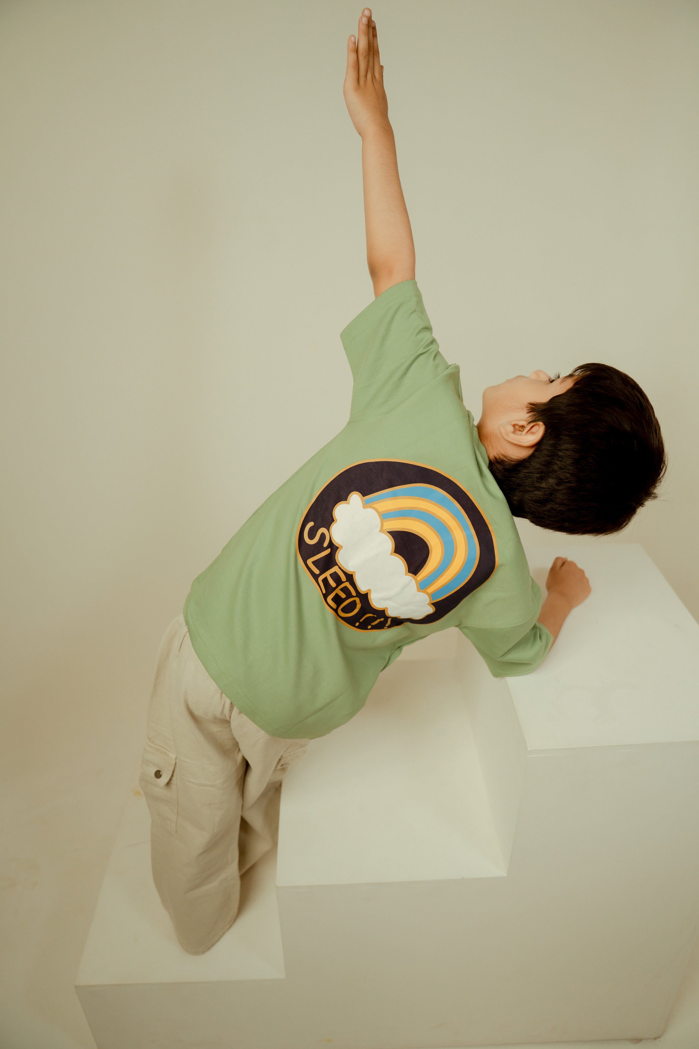Rainbow Tshirt Green