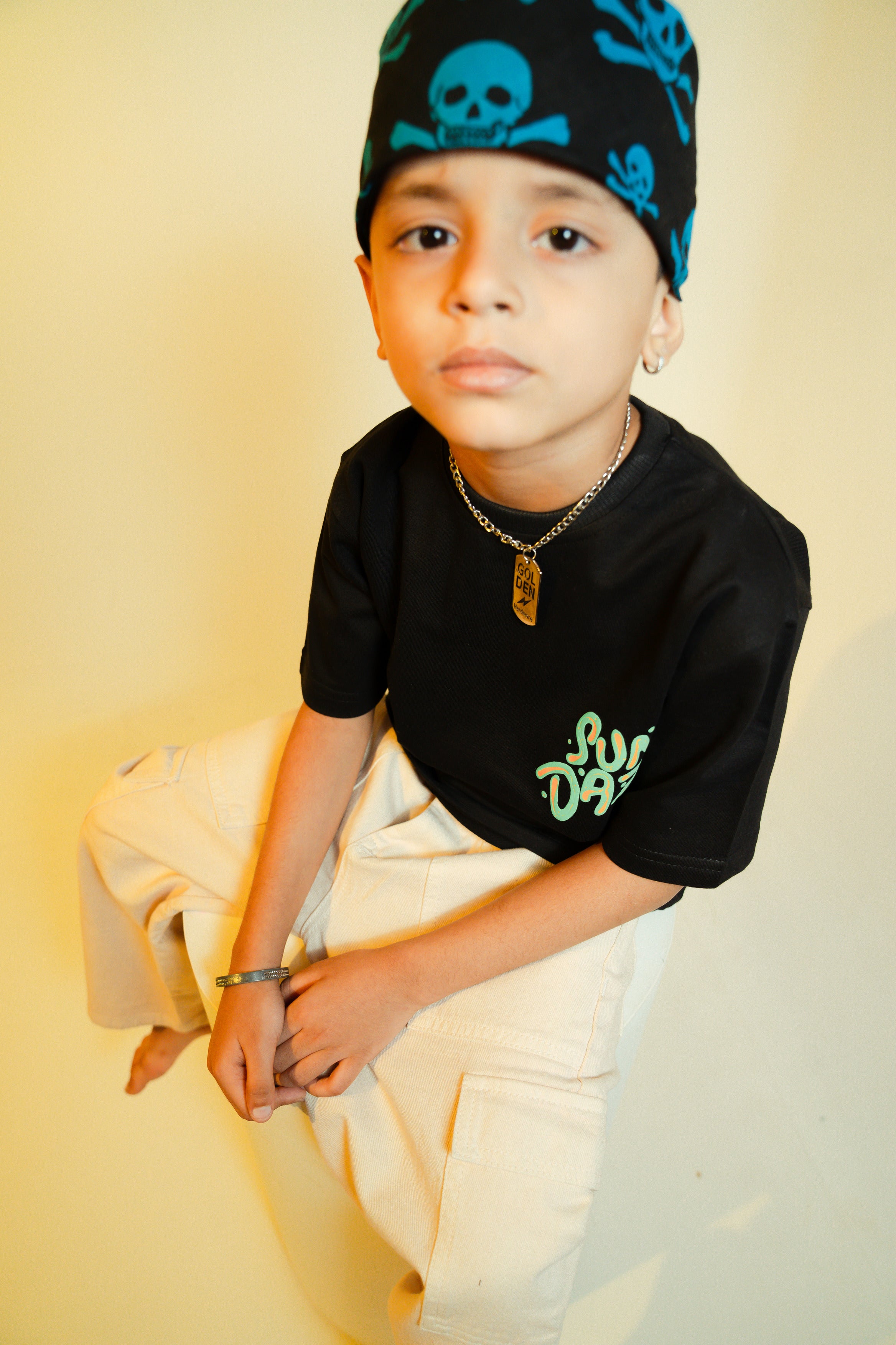 Sun Daze Black Tee